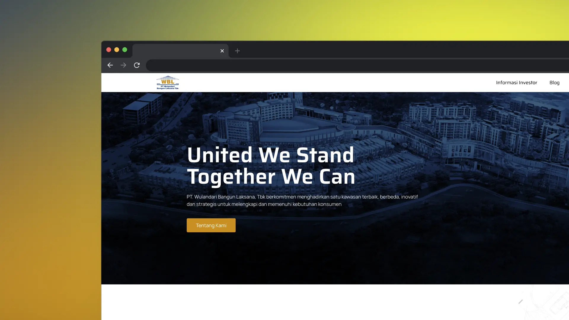 Landing Page Wulandari Bangun Laksana